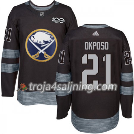 Buffalo Sabres tröja Kyle Okposo 21 1917-2017 100th Anniversary Adidas Svart Authentic - NHL Tröjor Herr